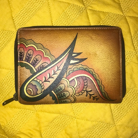 Anuschka Handbags - ⚡️⚡️HAND PAINTED ANUSCHKA PAISLEY WALLET!!⚡️⚡️